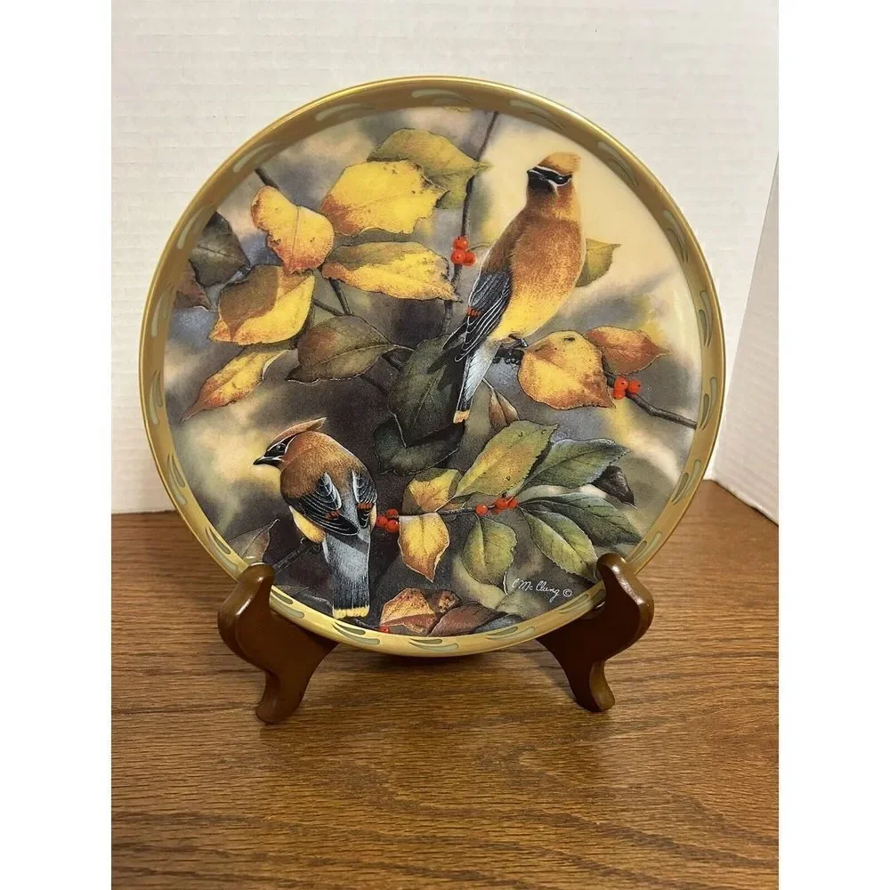 Set of 7 Lenox by Catherine McClung Nature's Collage Bird Plates 8”